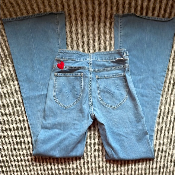 Mother Flare Women's Blue Jeans, 26 - Picture 5 of 8